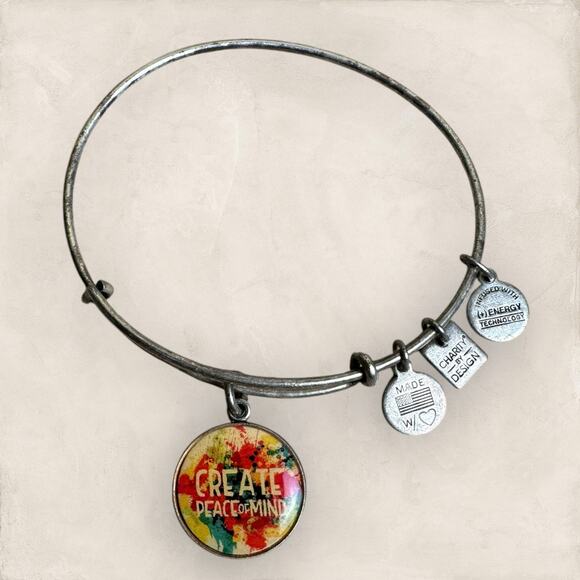 Alex and Ani Create Peace of Mind - Charm Bracelet - +/ Energy - Picture 1 of 3